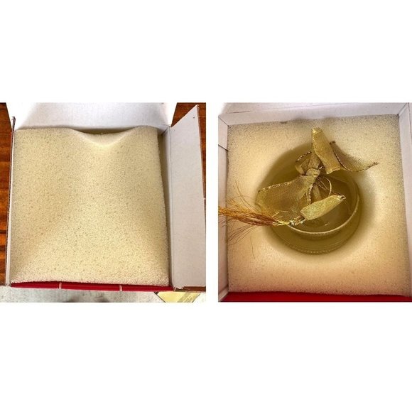 Lenox American By Design Blown Glass Ball Swirl Ornament 2012 Christmas Wedding - Picture 10 of 12